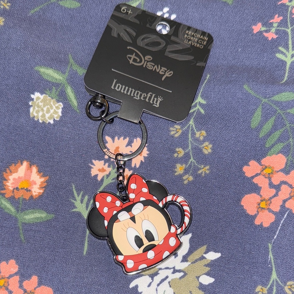 Loungefly Disney Minnie Mouse Key Holder - Red and Black